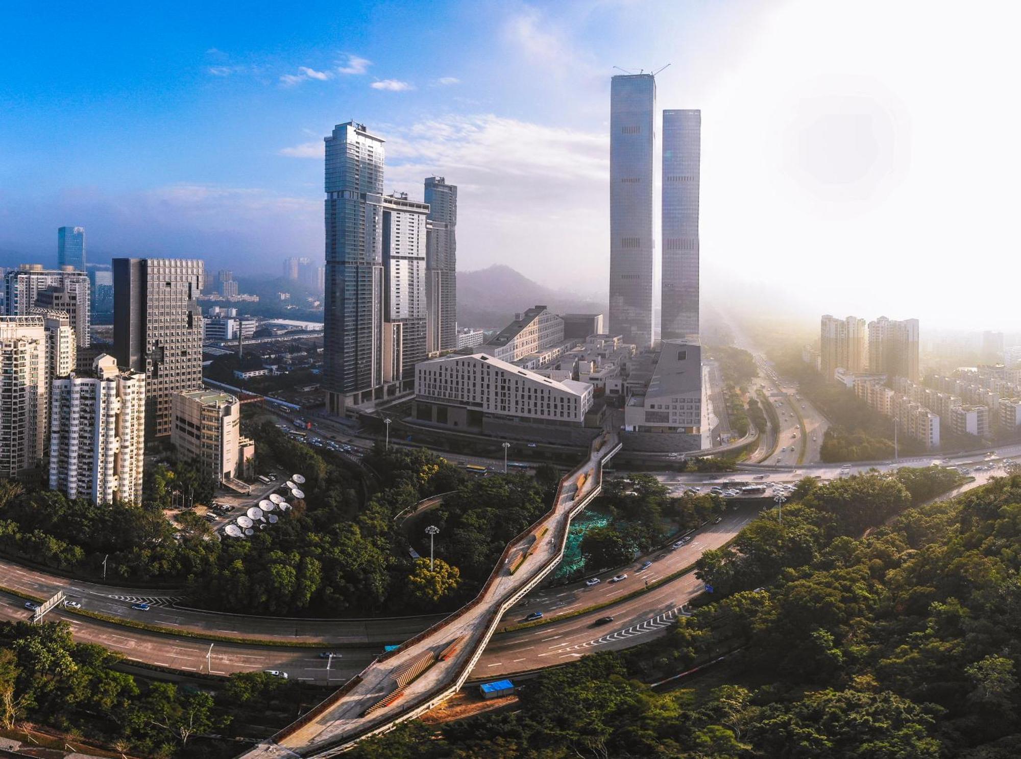 Golden Central Hotel Serviced Residence-Xin Hao E Du Shenzhen Dış mekan fotoğraf